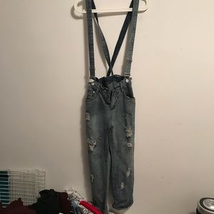 Really cute cuffed overalls